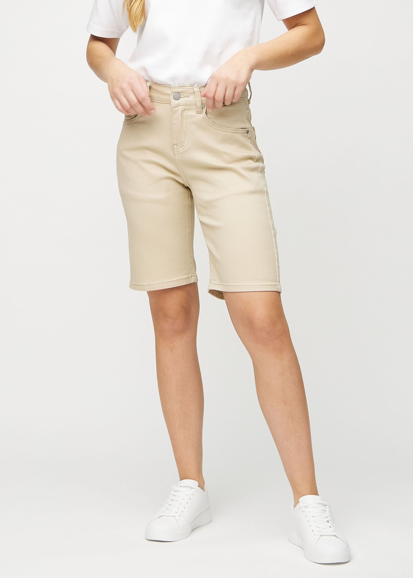 Gazelles™ Middle-Regular Shorts Beige Women Perfect Jeans