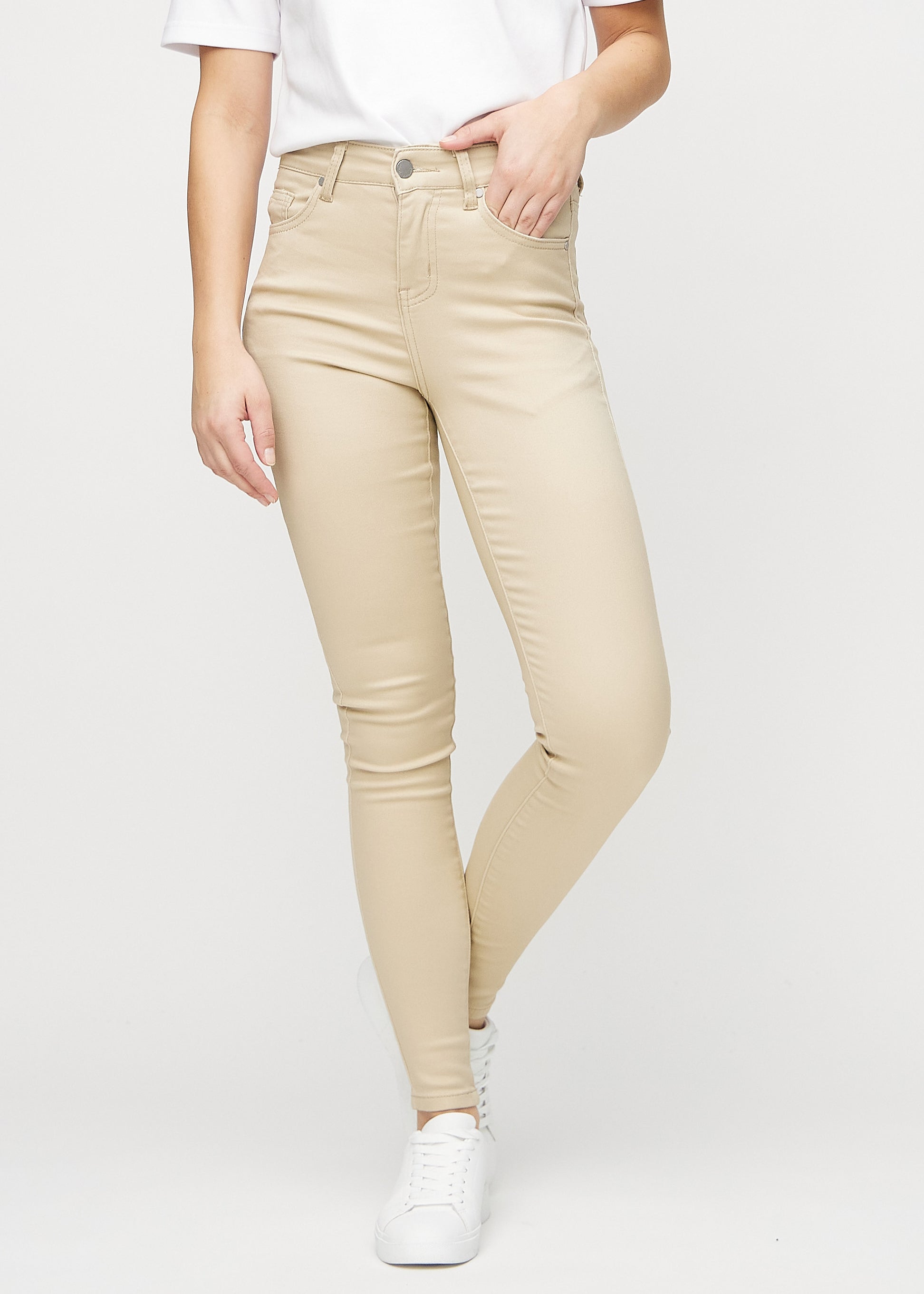 Women's Khaki Pants High Waist Super Stretchable Jeans